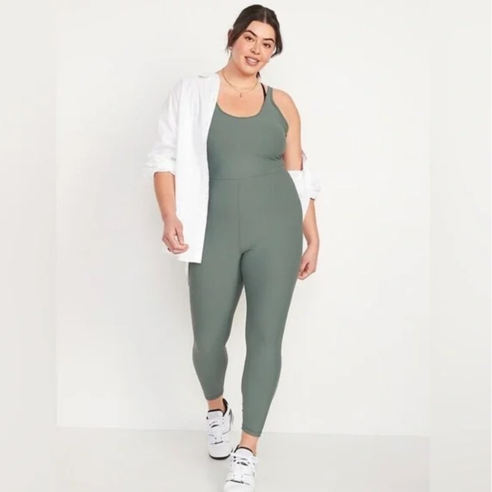 Terrestrial Green PowerSoft Performance Bodysuit- Regular